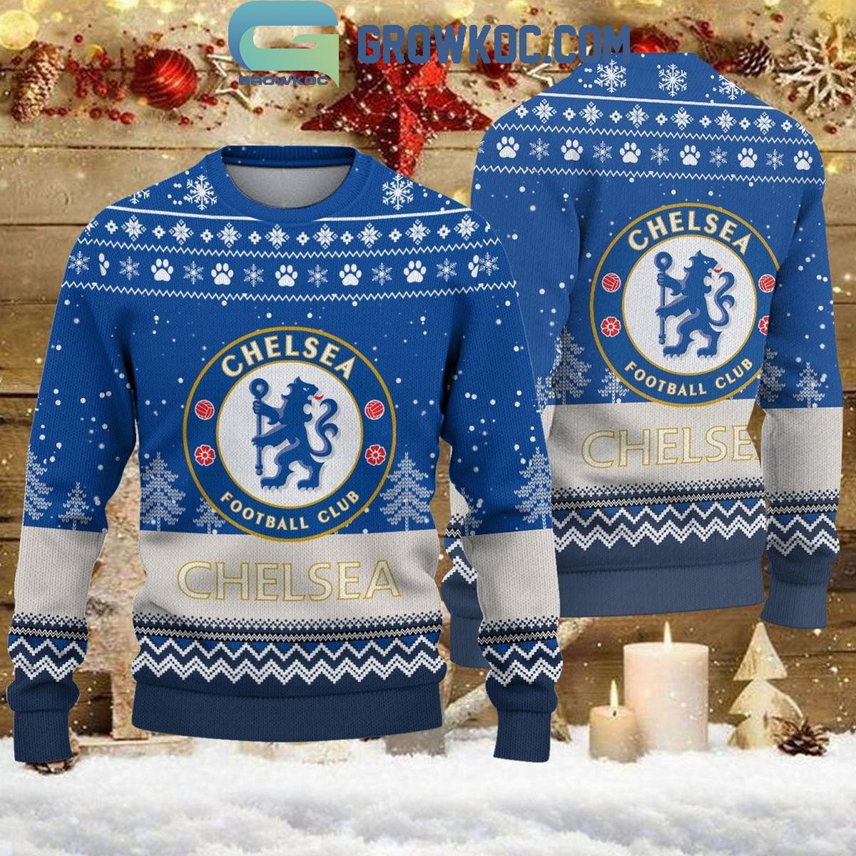 Chelsea The Blues England Premier League Christmas Ugly Sweater 1 B6KgB