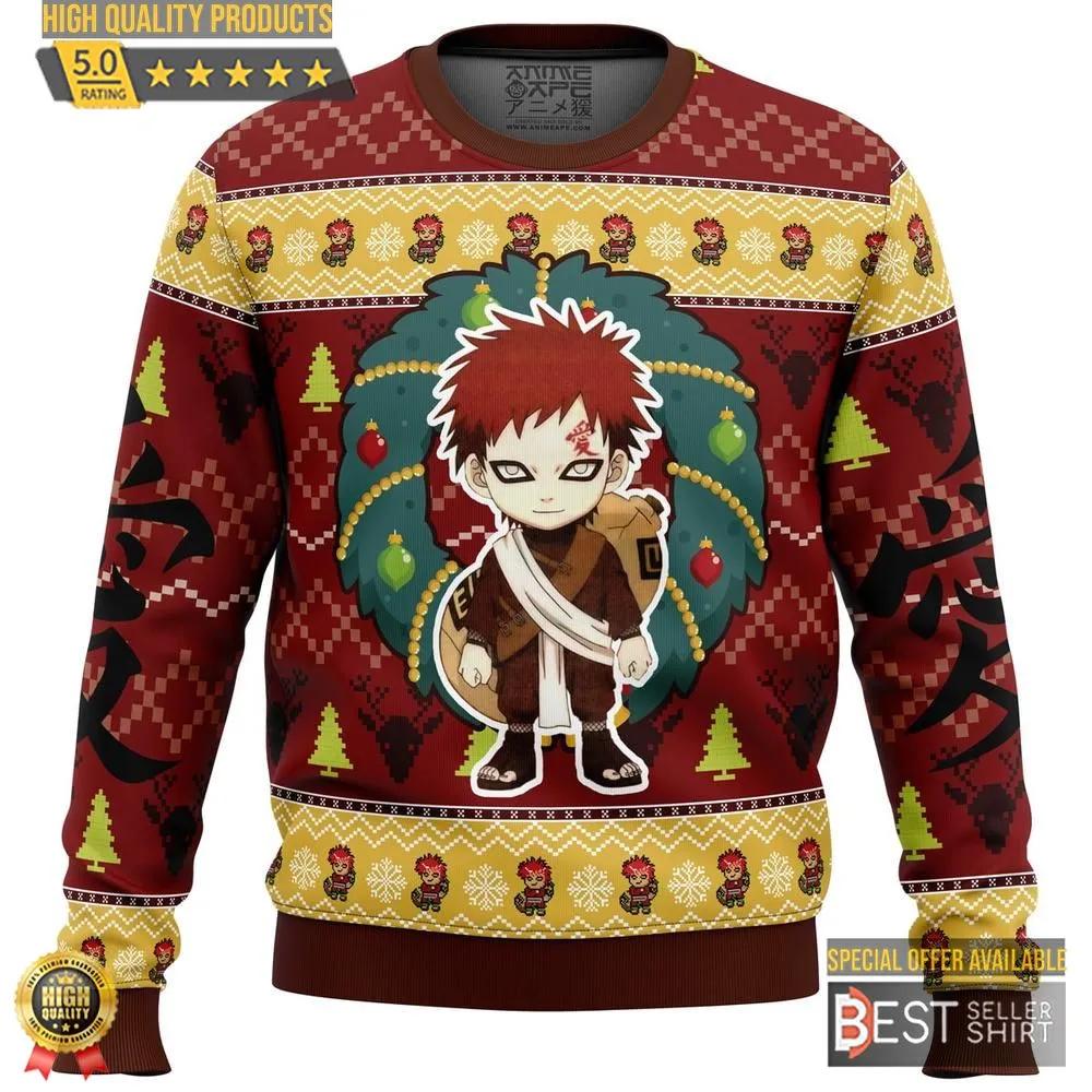 Chibi Gaara Naruto Ugly Christmas Sweater 1