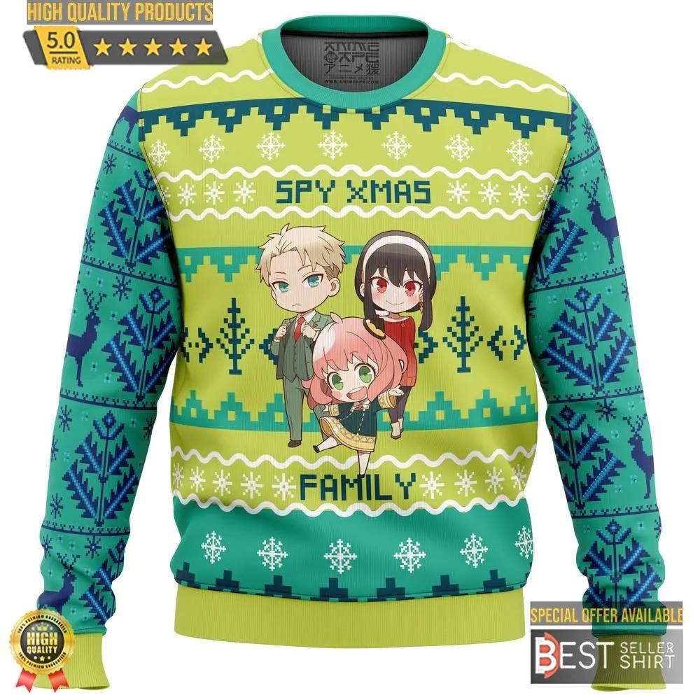 Chibi Spy x Family Ugly Christmas Sweater 1