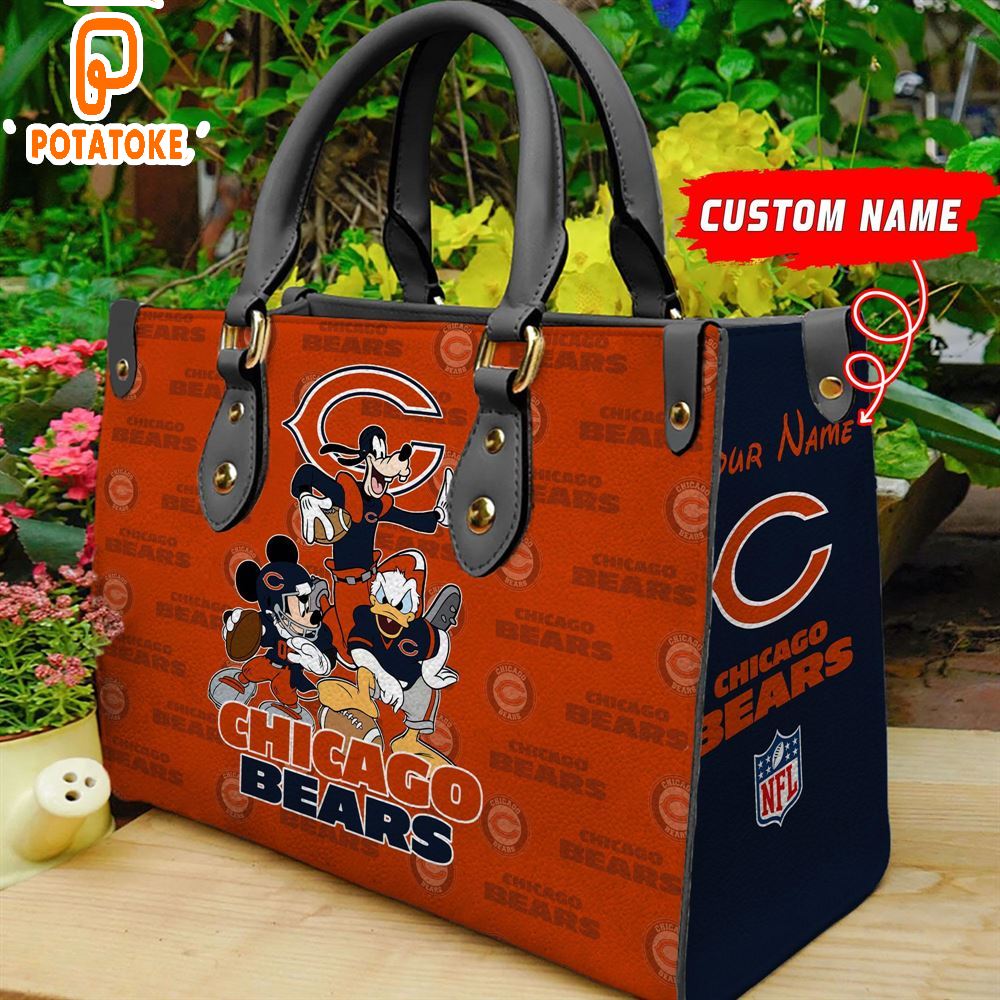 Chicago Bears Disney Women Leather Hand Bag