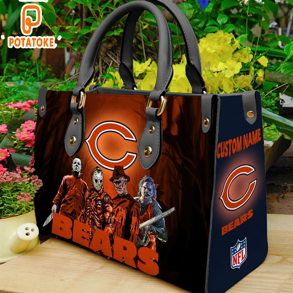 Chicago Bears NFL Halloween Women Leather Hand Bag