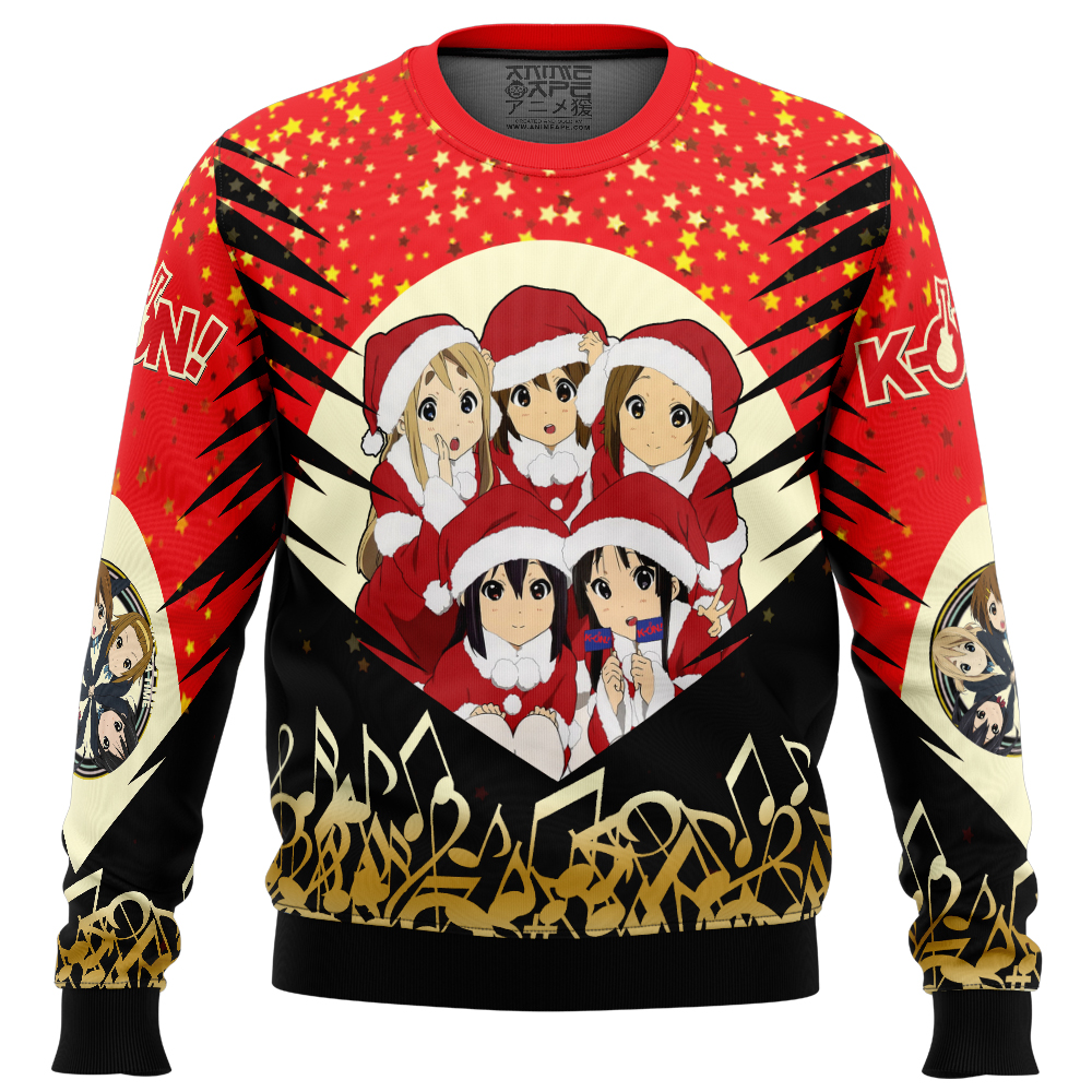 Christmas Band K on Ugly Christmas Sweater FRONT mockup