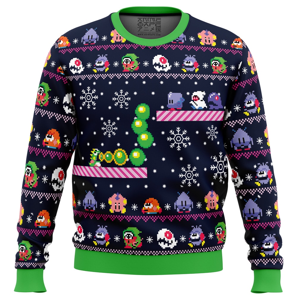 Christmas Bubble PC Ugly Christmas Sweater front mockup