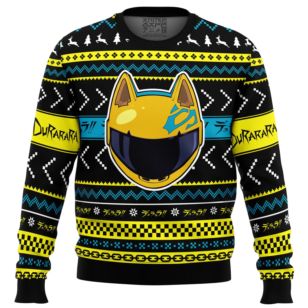 Christmas Celty Durarara Ugly Christmas Sweater FRONT mockup