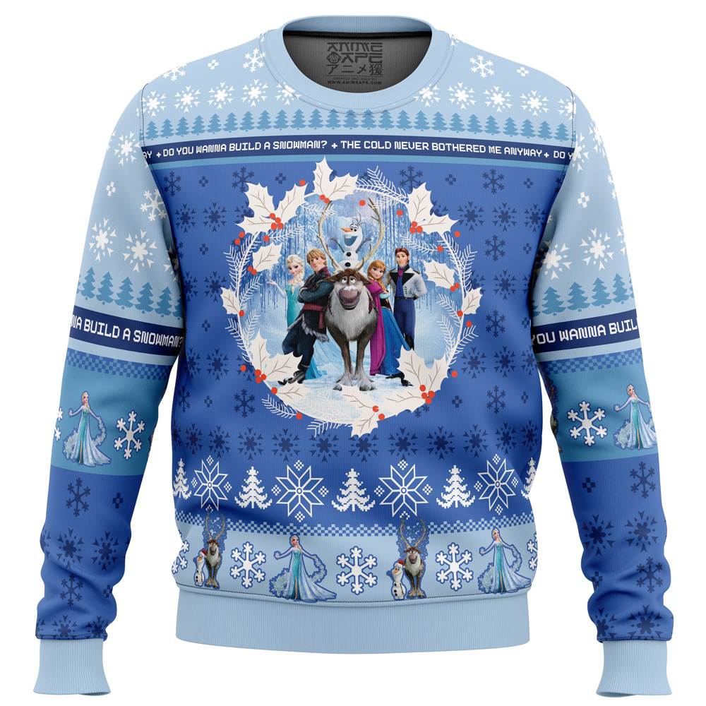 Christmas Frozen Disney men sweatshirt FRONT mockup