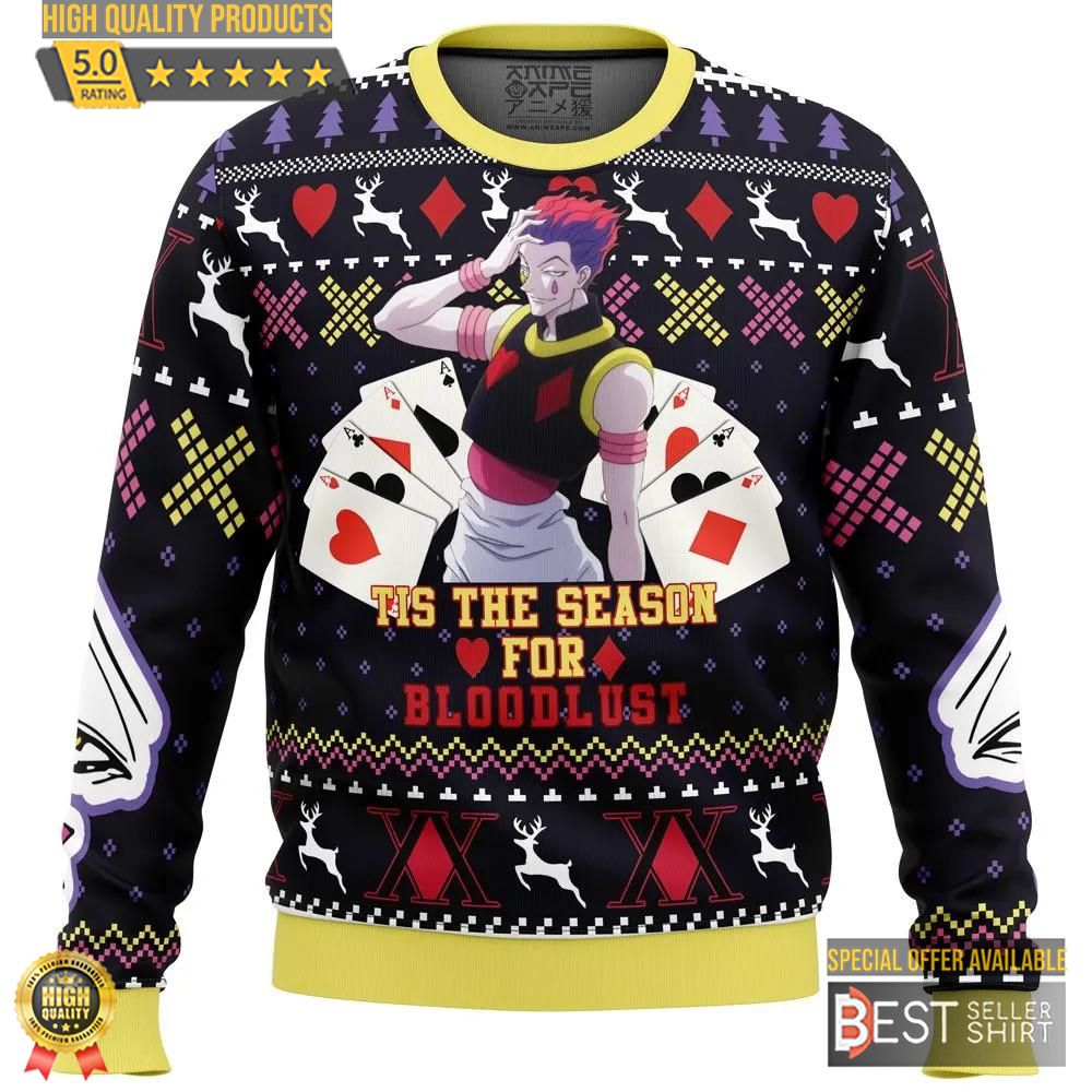 Christmas Hisoka Hunter X Hunter Ugly Christmas Sweater Christmas Gifts 1