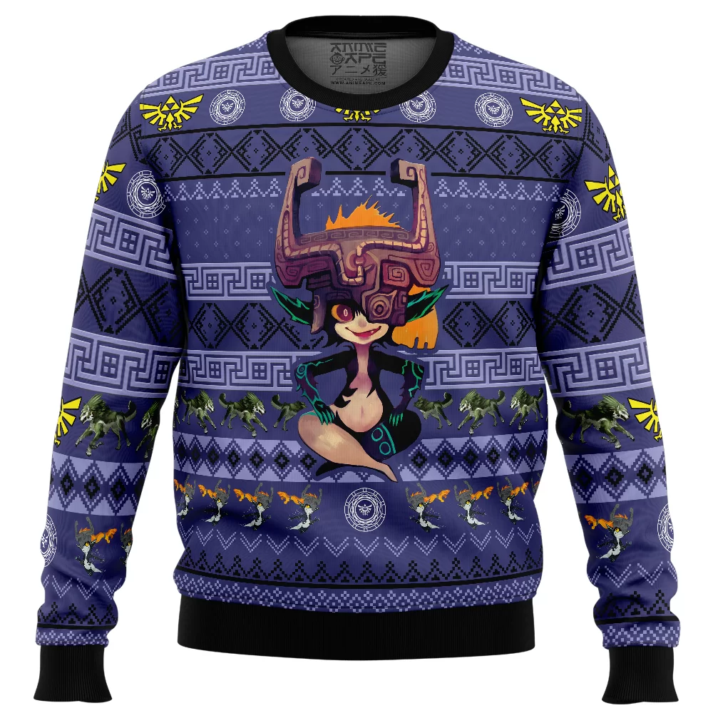 Christmas Midna Legend of Zelda Ugly Christmas Sweater FRONT mockup