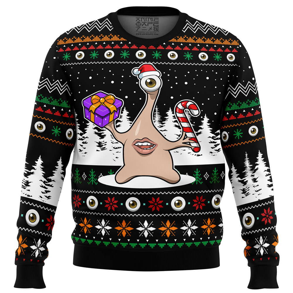 Christmas Migi Parasyte Ugly Christmas Sweater FRONT mockup