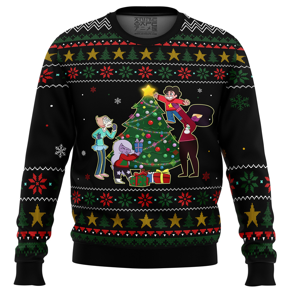 Christmas Steven Steven Universe Ugly Christmas Sweater FRONT mockup