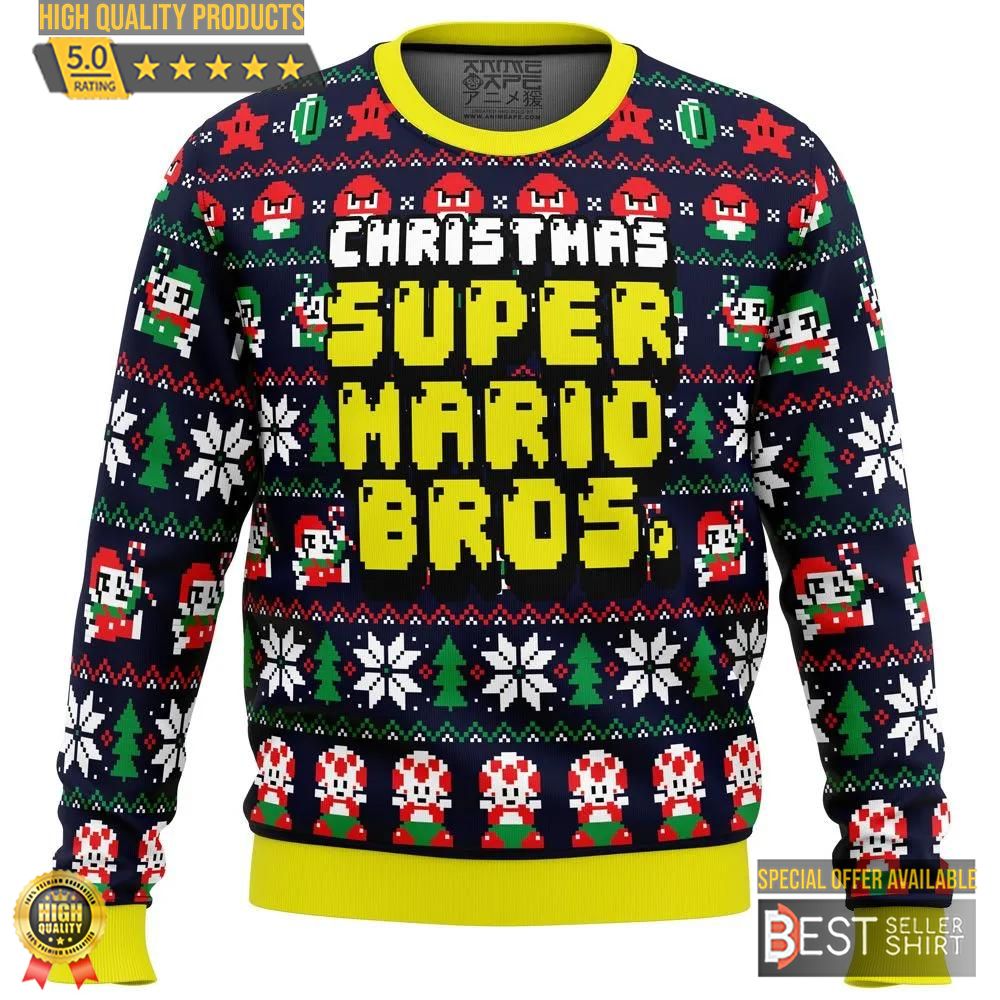 Christmas Super Mario Bros. Ugly Christmas Sweater Christmas Gifts 1