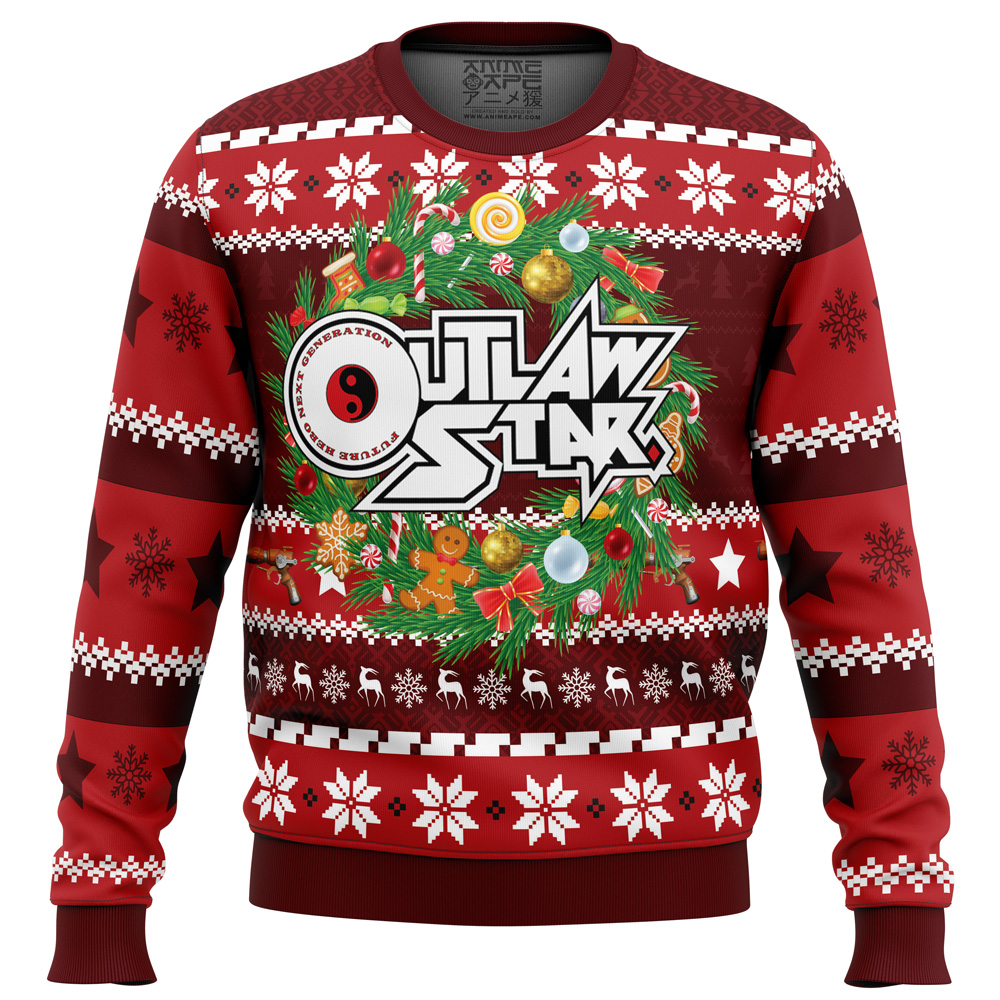 Christmas Time Outlaw Star men sweatshirt FRONT mockup