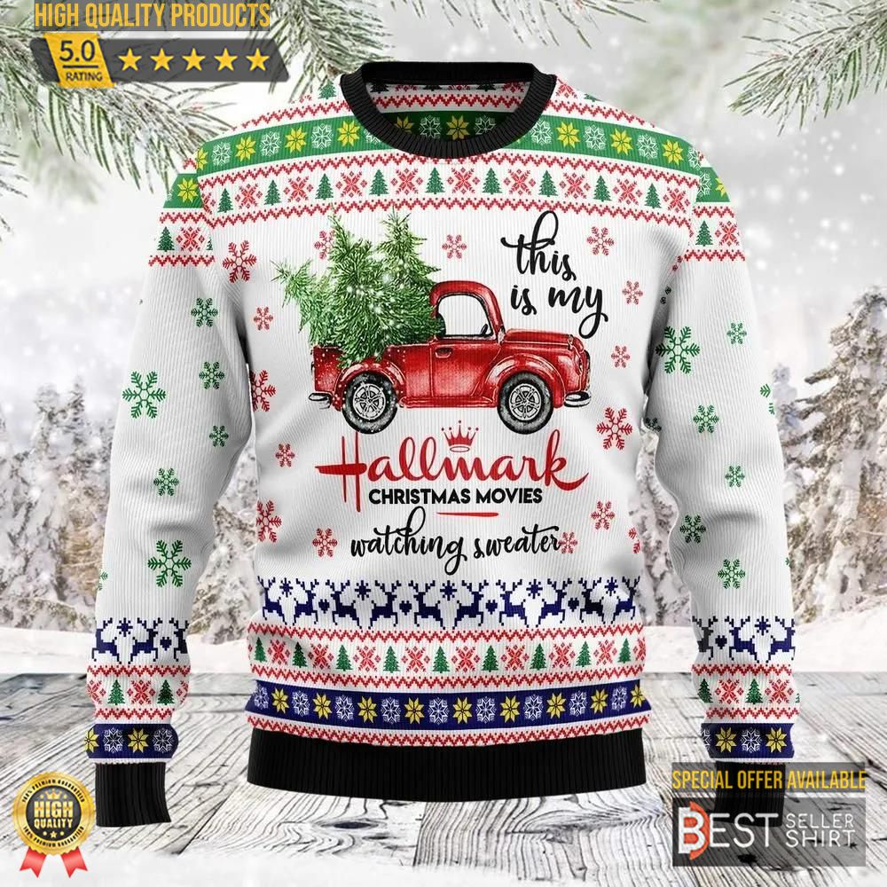 Christmas Ugly Sweater This Is My Christmas Movies Watching Sweater Christmas Gifts 1