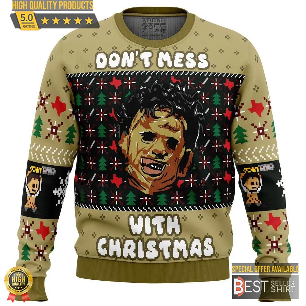 Christmas in Texas Leatherface Ugly Christmas Sweater Christmas Gifts 1