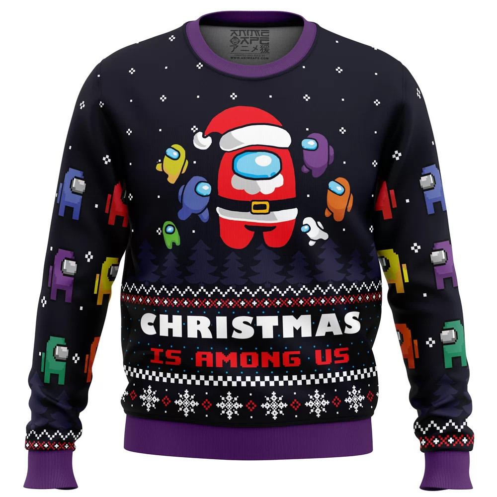 Christmas is Among Us PC men sweatshirt FRONT mockup