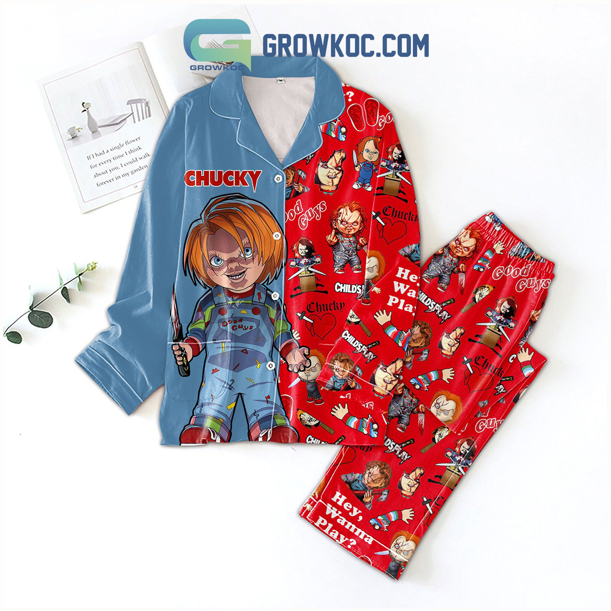 Chucky Movies Childs Play Fan Polyester Pajamas Set2B1 UPLtc