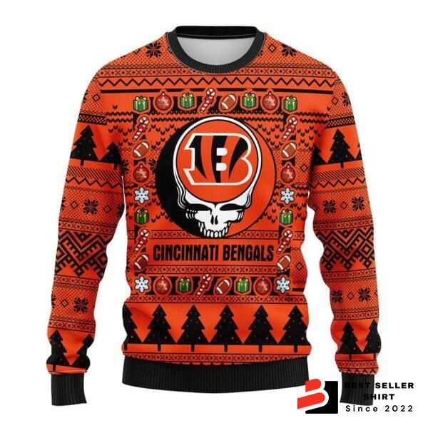 Cincinnati Bengals Logo Bengals Team Ugly Christmas Sweater Custom Xmas Gift Christmas Party 1