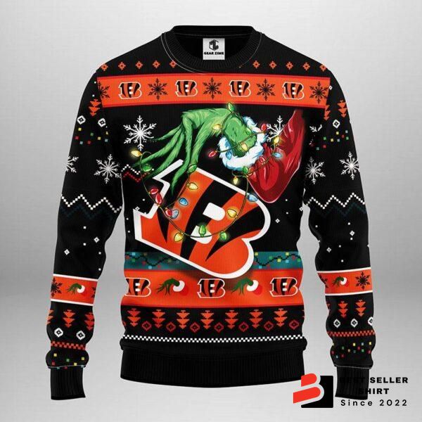 Cincinnati Bengals Logo Bengals Team Ugly Christmas Sweater Custom Xmas Gift Funny 1