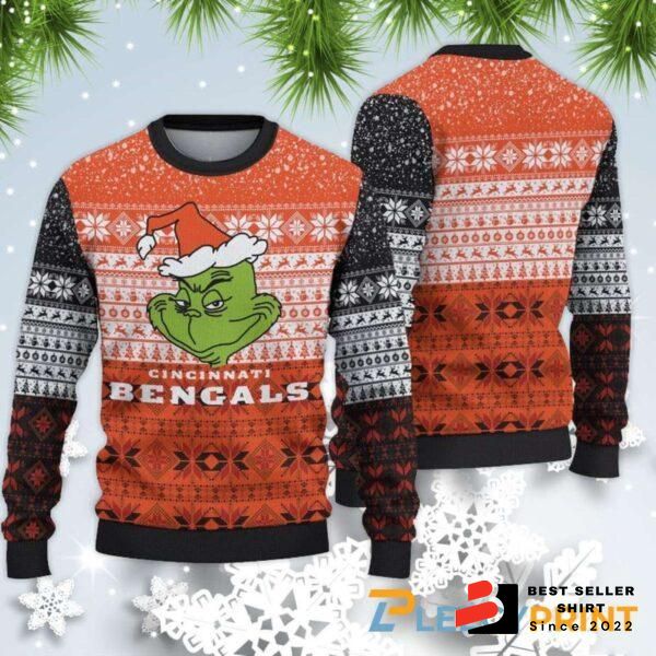 Cincinnati Bengals Logo Bengals Team Xmas Gift Custom Ugly Christmas Sweater Best Gift 1