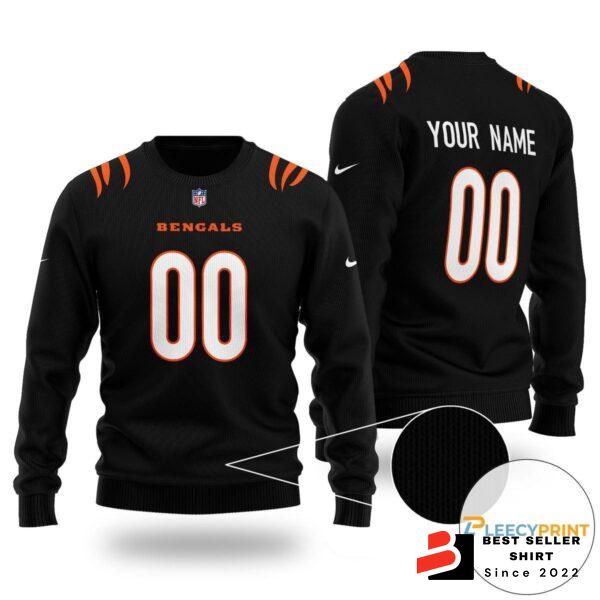 Cincinnati Bengals Logo Xmas Gift Bengals Team Ugly Christmas Sweater Custom Funny 1