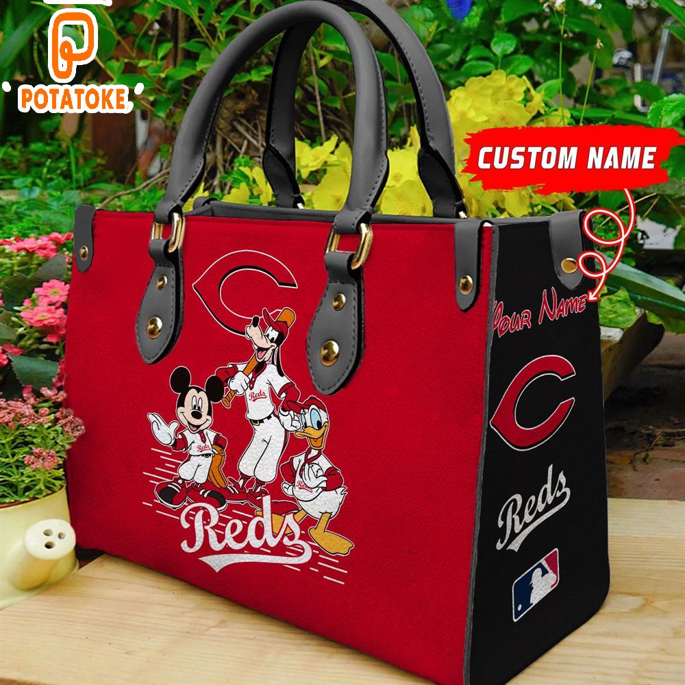 Cincinnati Reds Disney Women Leather Hand Bag