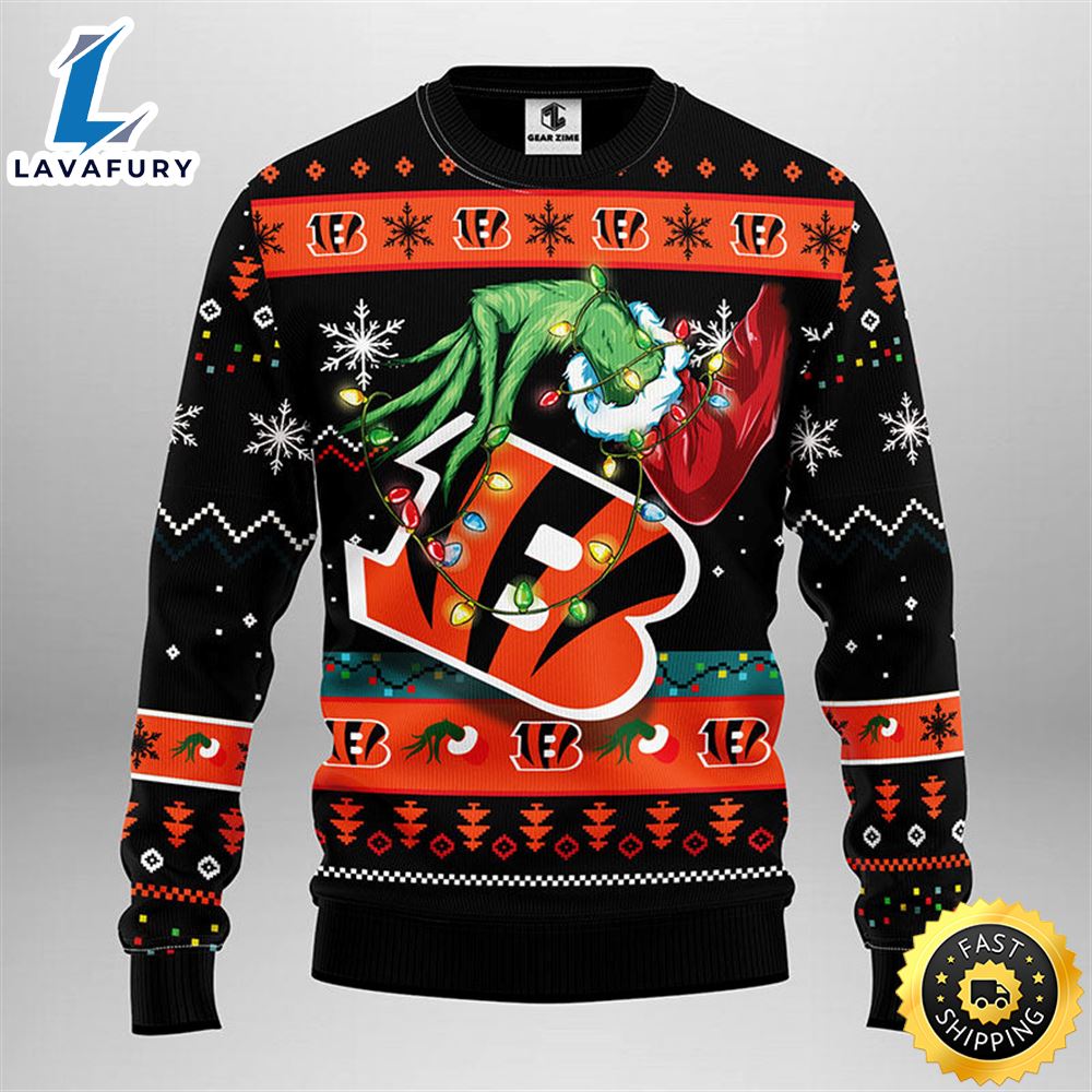 Cincinnati Bengals Grinch Christmas Ugly Sweater 1 goutuz