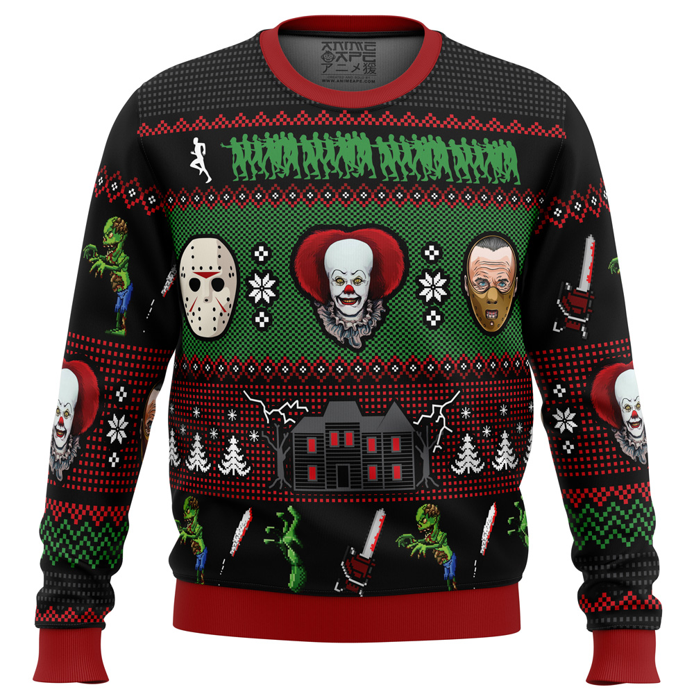 Classic Horror Christmas PC men sweatshirt FRONT mockup