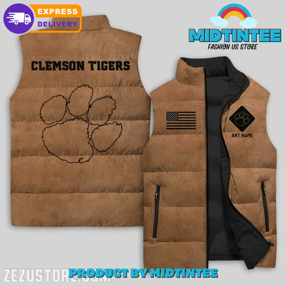 Clemson Tigers NCAA Sleeveless Jacket 1 ZWTaz