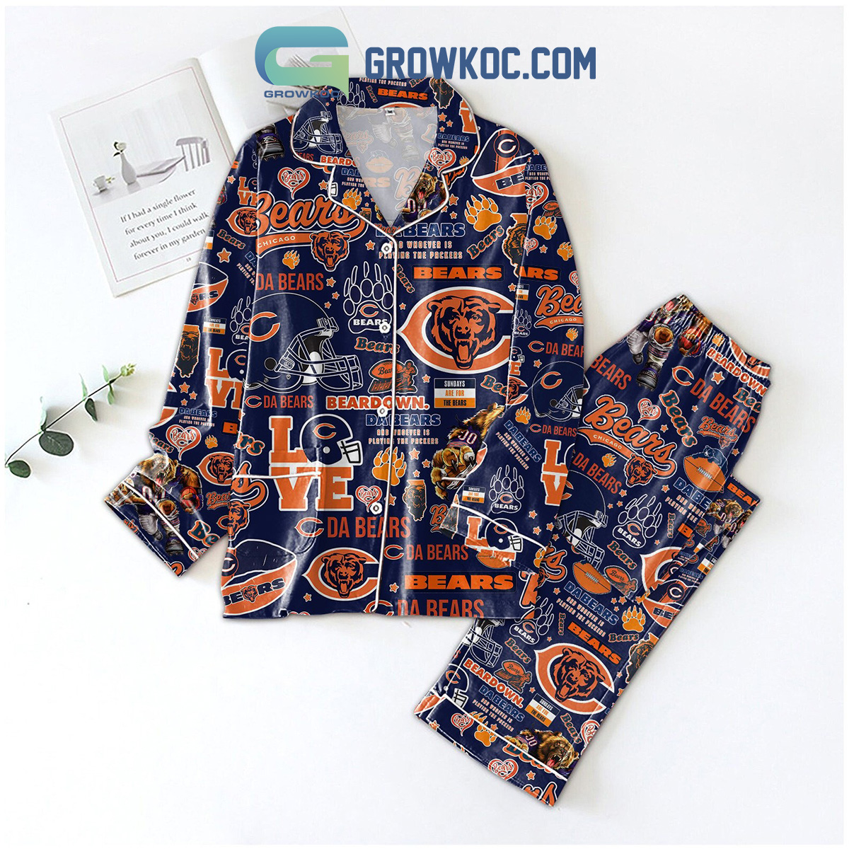 Cleveland Browns Dawg Pound Love Pajamas Set2B1 8fmJx