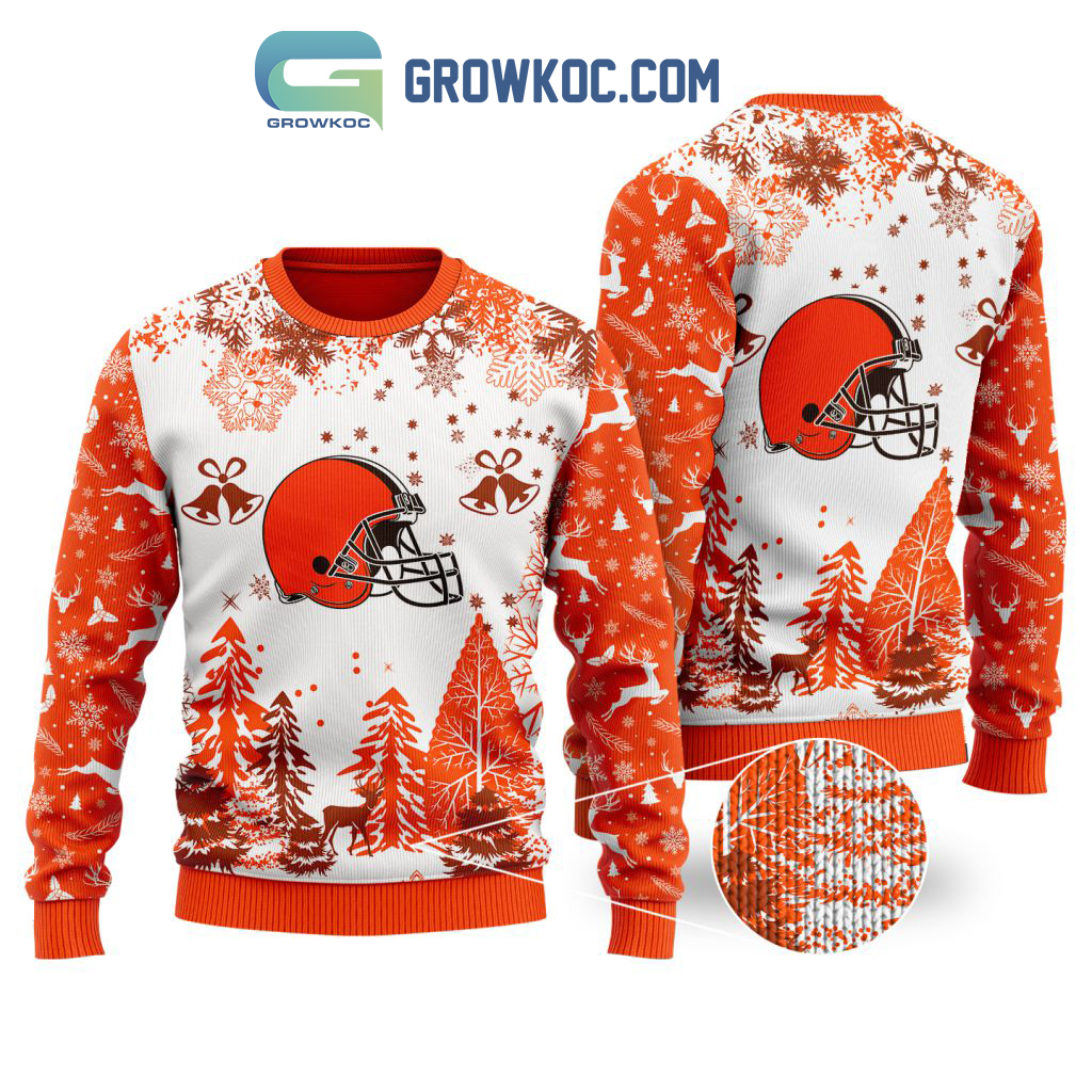 Cleveland Browns Special Christmas Ugly Sweater Design Holiday Edition2B1 qBo5o