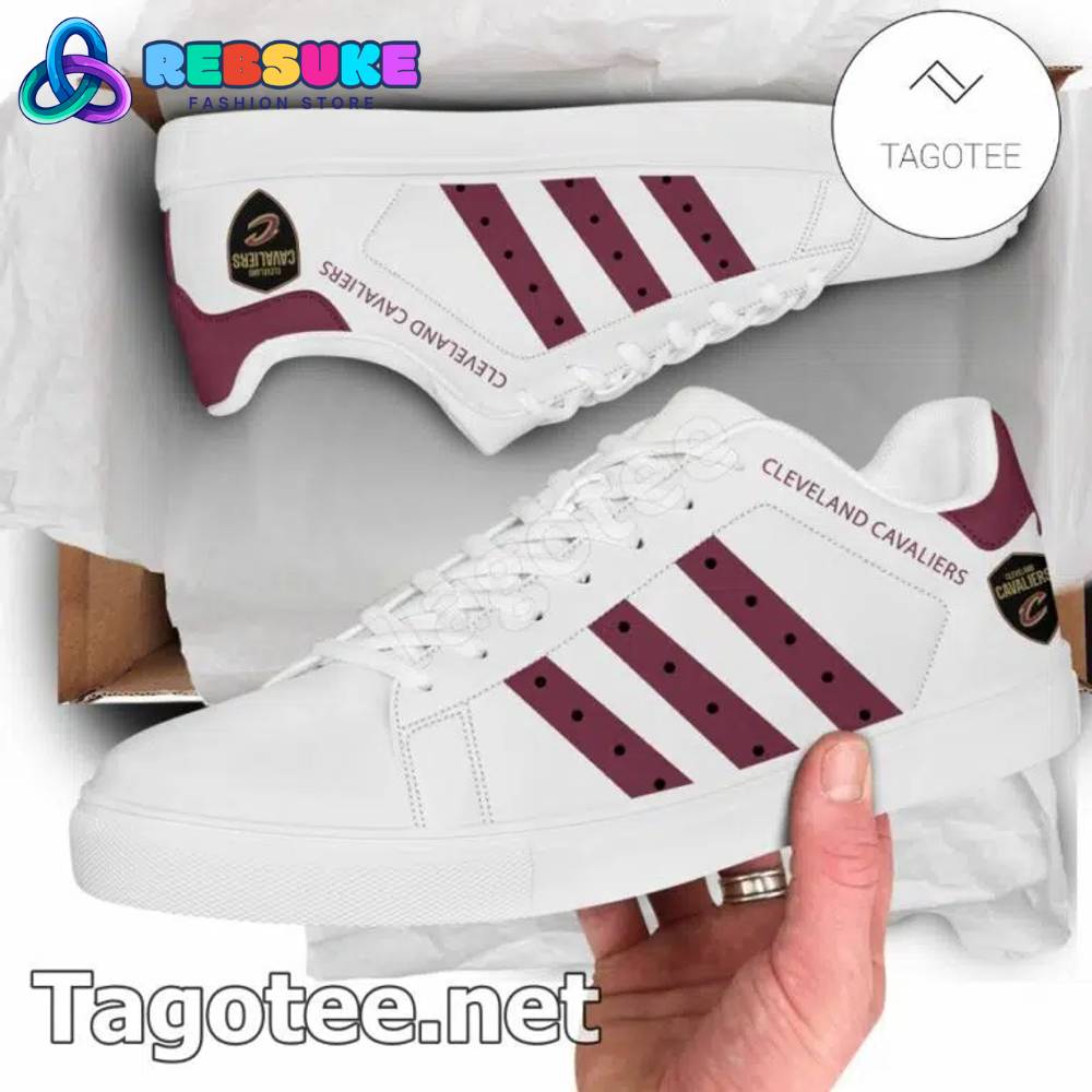 Cleveland Cavaliers NBA Custom Adidas Stan Smith Shoes 1