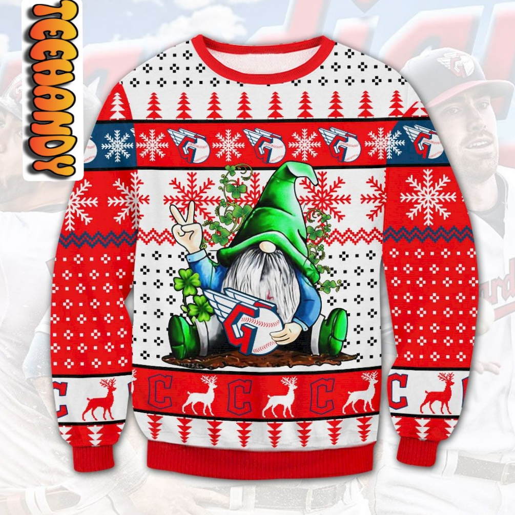 Cleveland Guardians Gnome Ugly Christmas Sweater