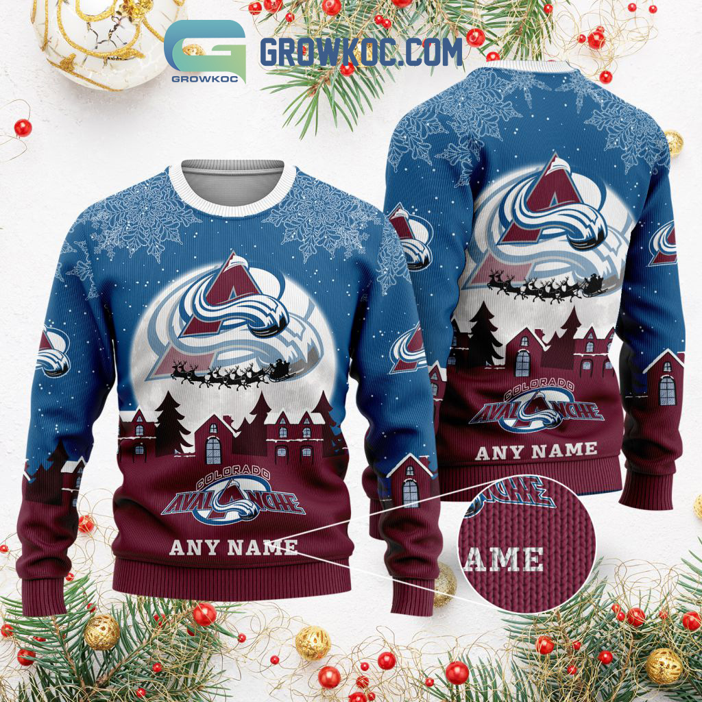 Colorado Avalanche NHL Merry Christmas Personalized Ugly Sweater2B1 rls6H