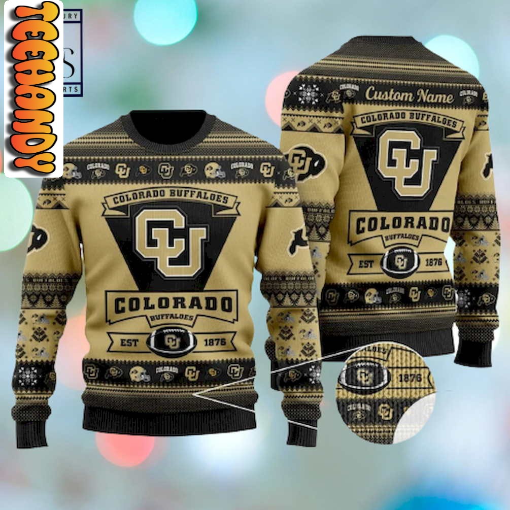 Colorado Buffaloes Mens Basketball Ugly Christmas Sweater