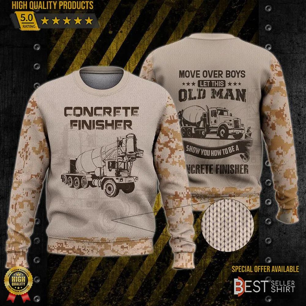 Concrete Finisher Cool Funny Trending Ugly Christmas Sweater 1