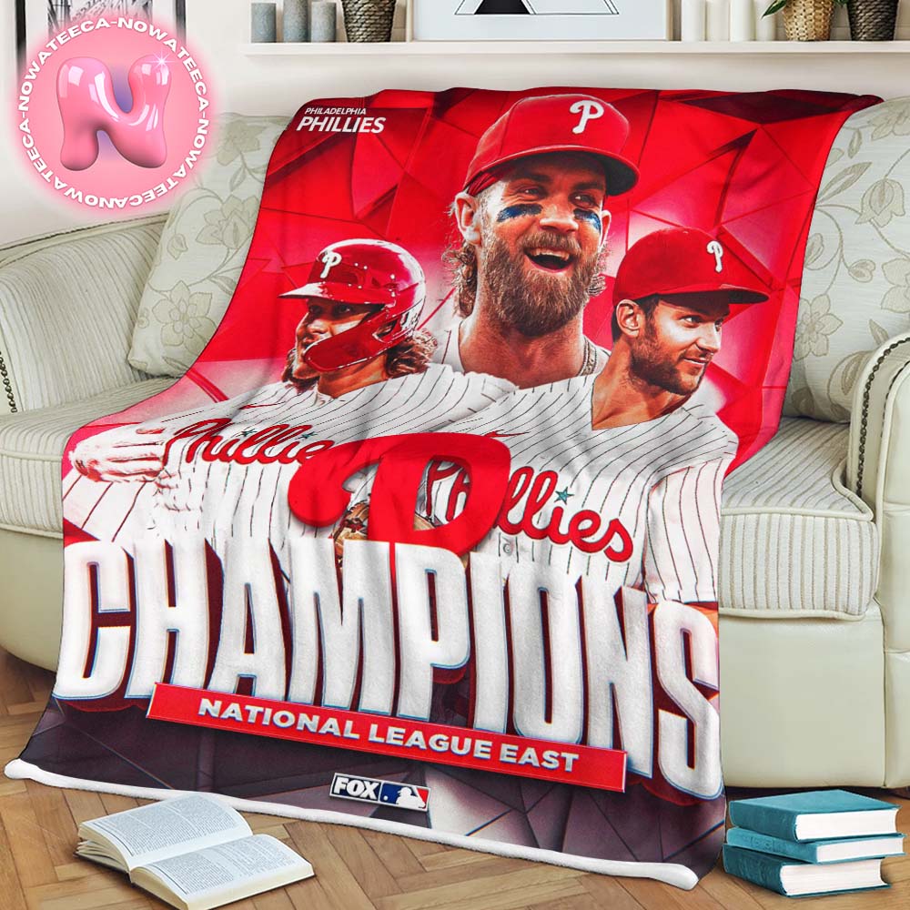 Congrats To Philadelphia Phillies Are Wins National League East Champions MLB 2024 Blanket