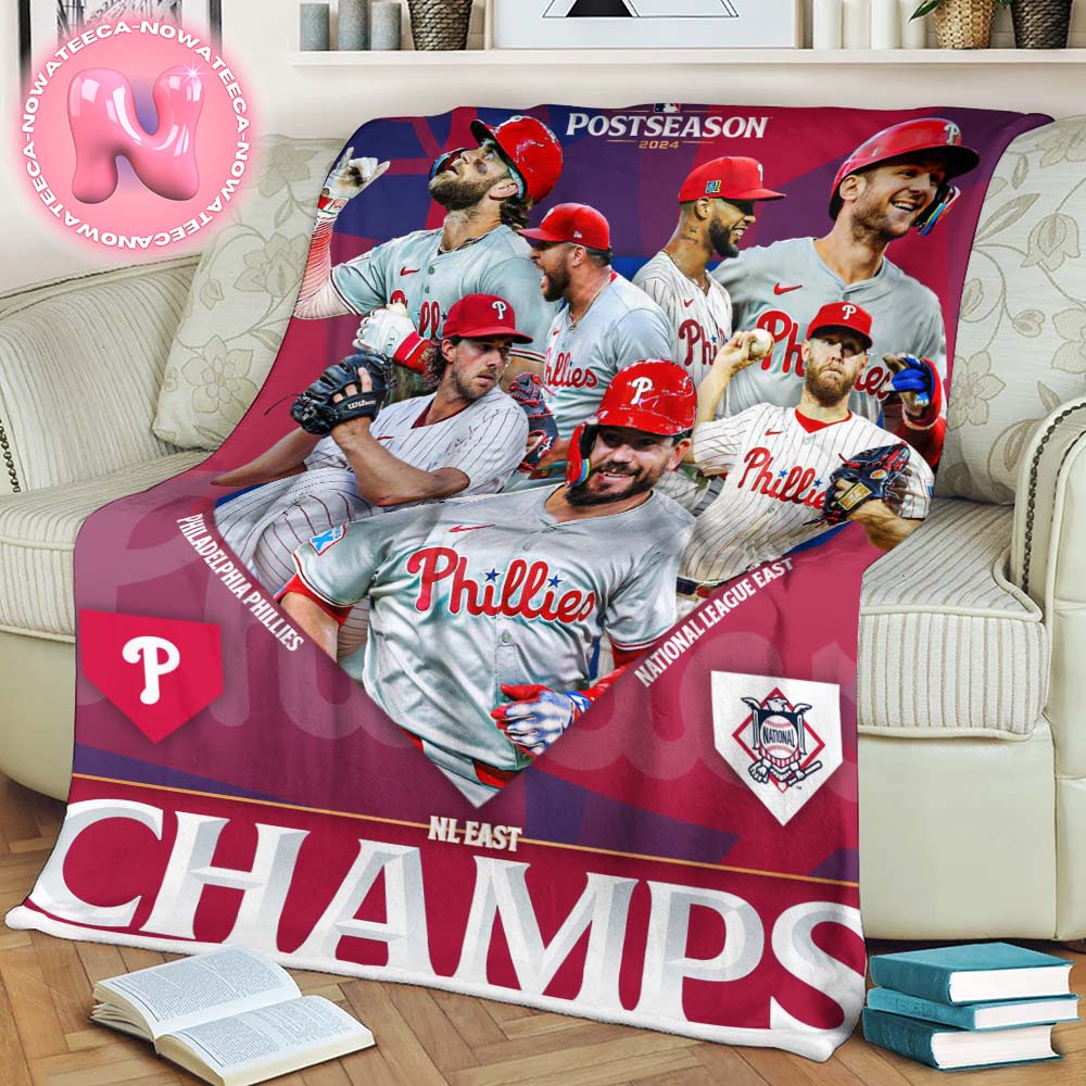 Congrats To Philadelphia Phillies Wins National League East Champions MLB 2024 Blanket