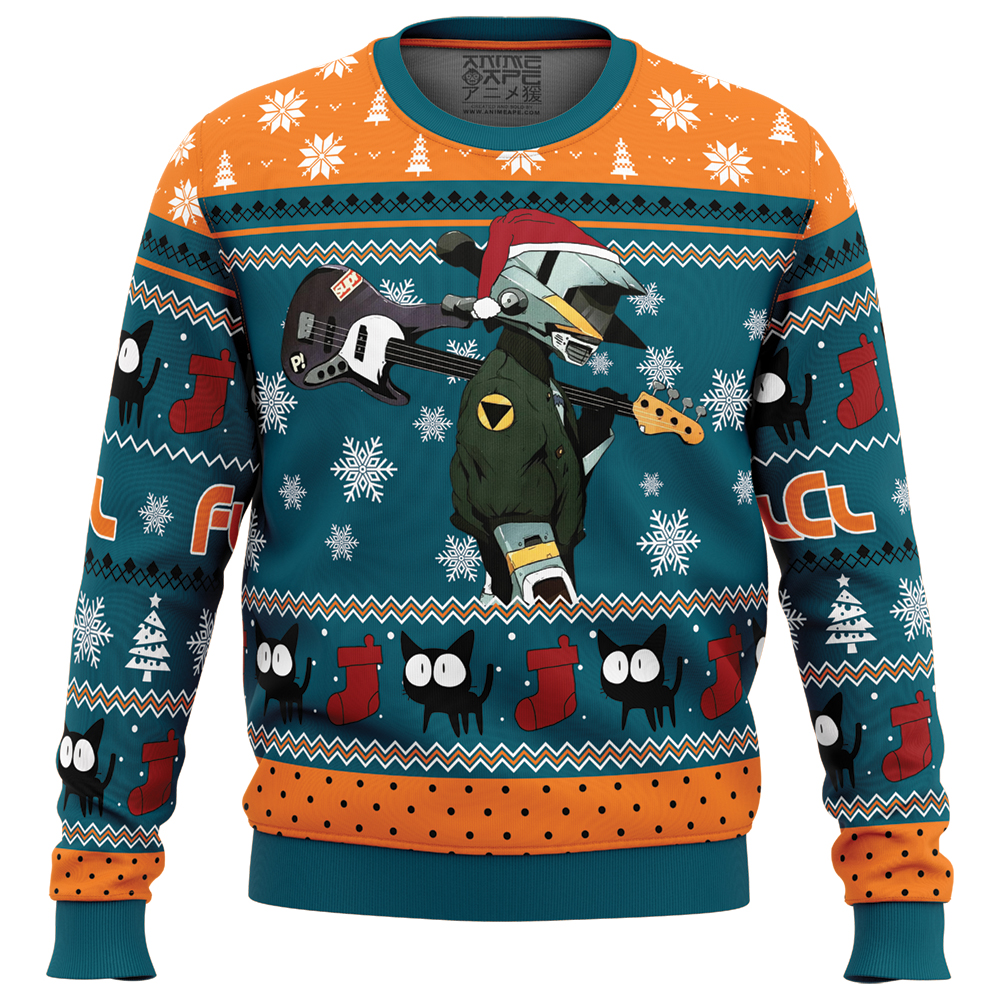 Cool Guitar Canti Fooly Cooly Canti Ugly Christmas Sweater FRONT mockup