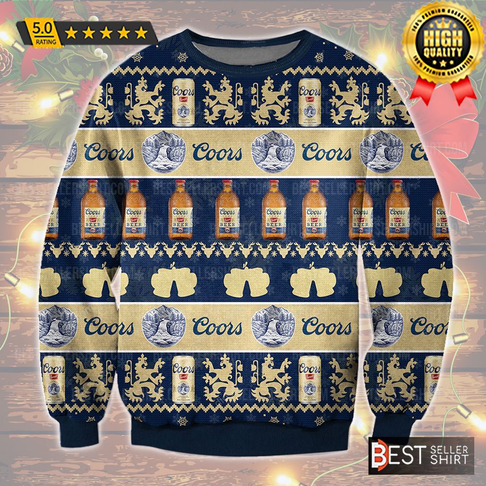 Coors Banquet Beer Logo Vintage Christmas Ugly Sweater 1