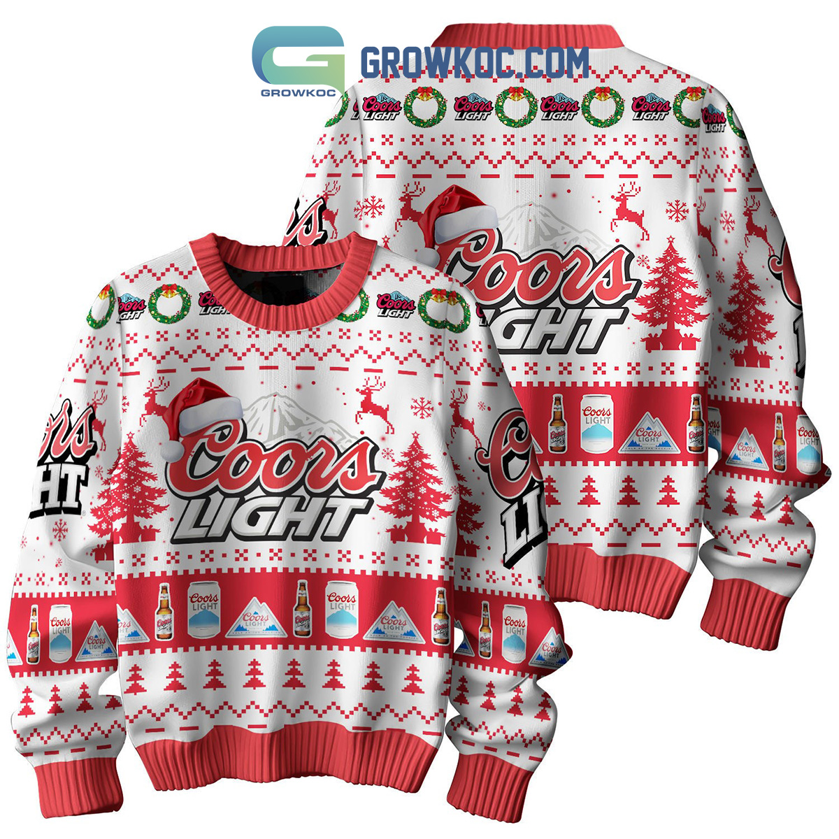 Coors Light Beer Christmas Ugly Sweater2B1 wXVOg