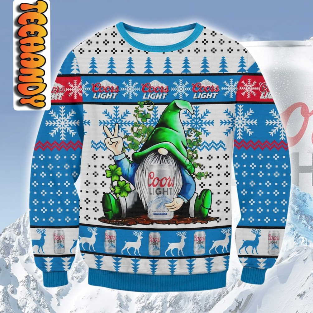 Coors Light Gnome Ugly Christmas Sweater