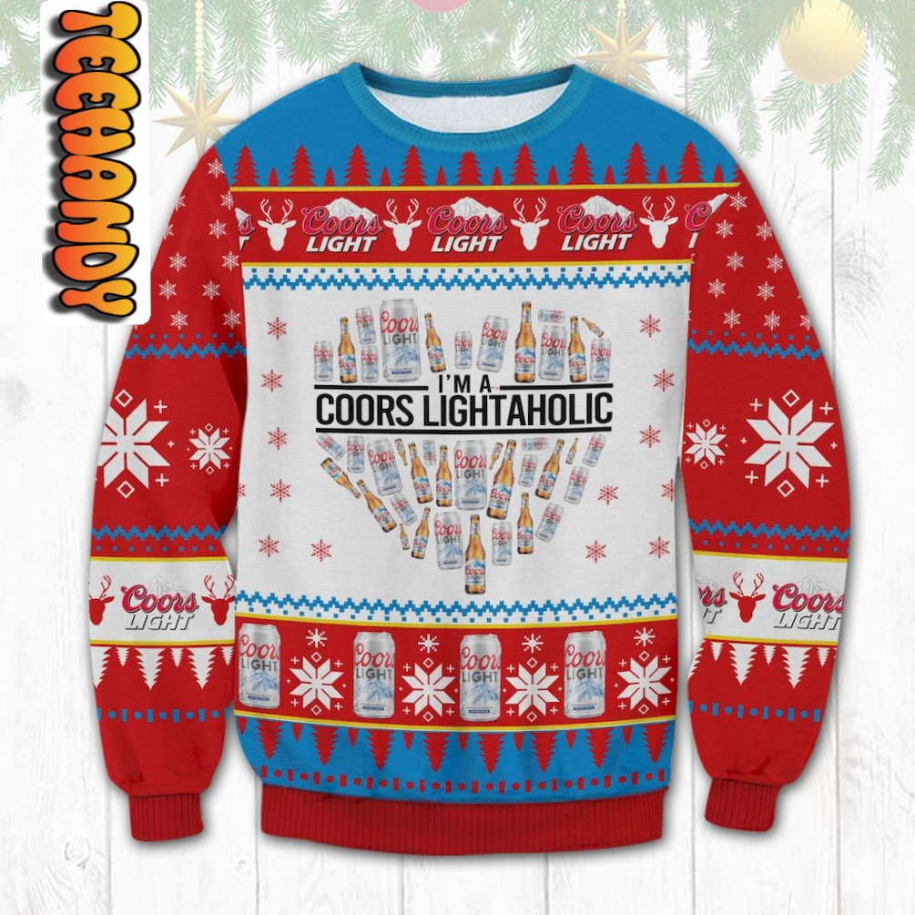 Coors Light Holic Ugly Christmas Sweater