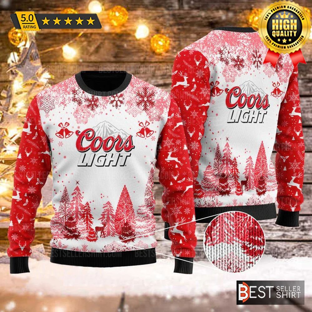 Coors Light Xmas Bells Christmas Ugly Sweater 1