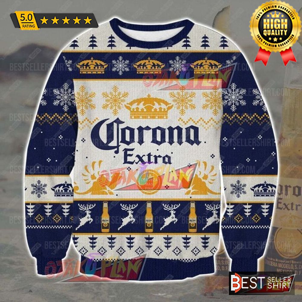 Corona Extra Beer Logos Christmas Ugly Sweater 1