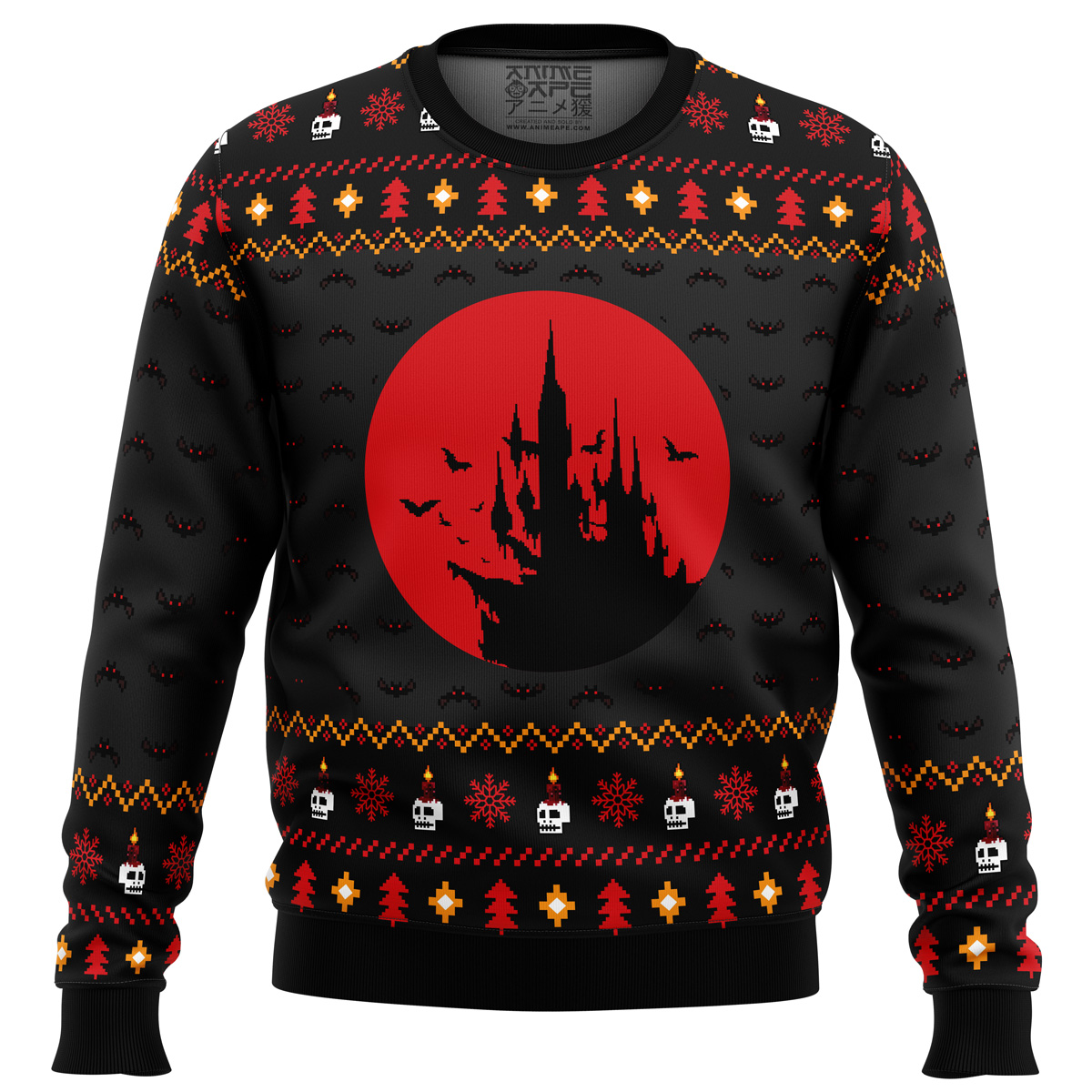 Creepy Castle Castlevania men sweatshirt FRONT mockup