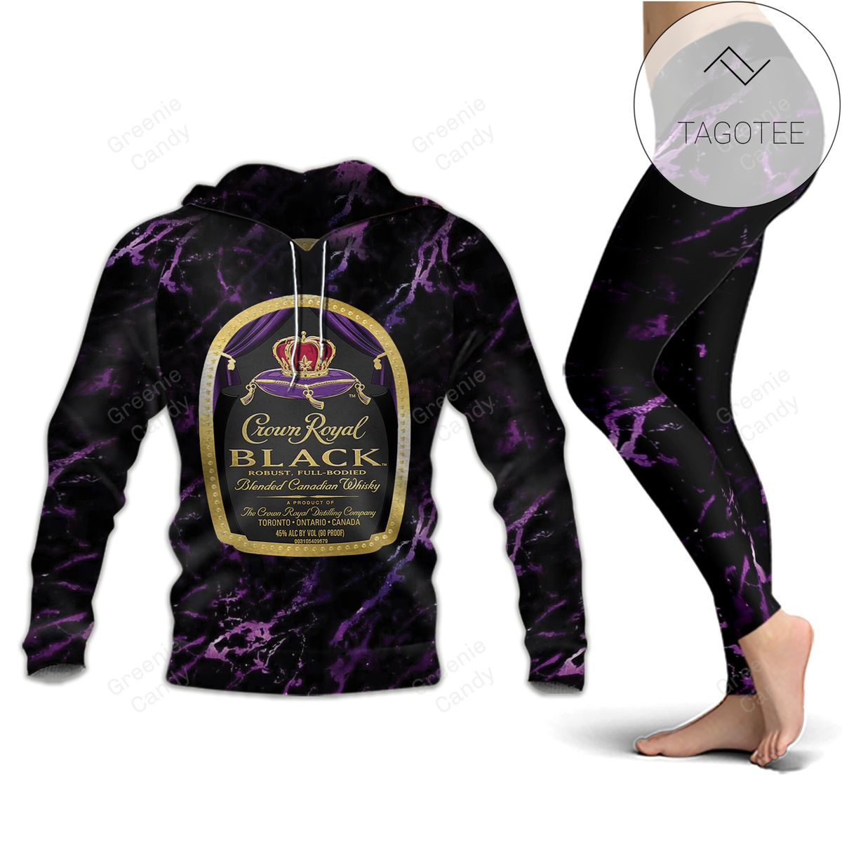 Crown Royal All Over Print 3D Hoodie And Leggings