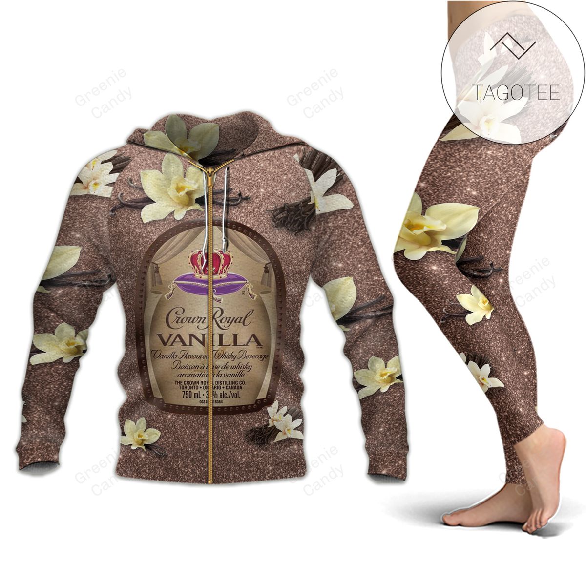 Crown Royal Vanilla All Over Print 3D Hoodie And Leggings