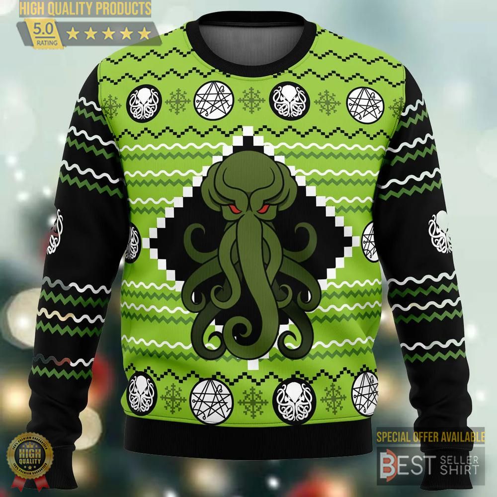 Cthulhu 3D Ugly Christmas Sweater Cthulhu Xmas Sweatshirt Xmas Sweater Christmas Gift Unisex Sweater Gift 1