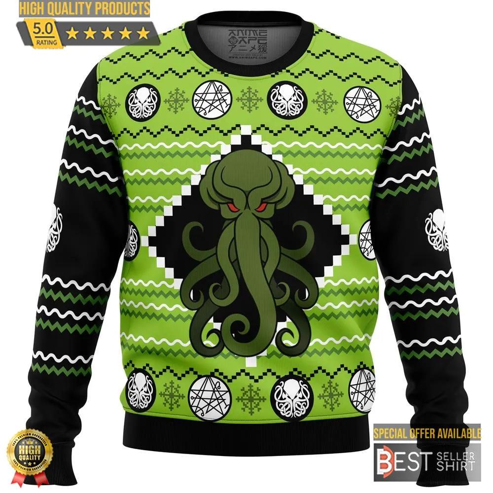 Cthulhu Ugly Christmas Sweater 1