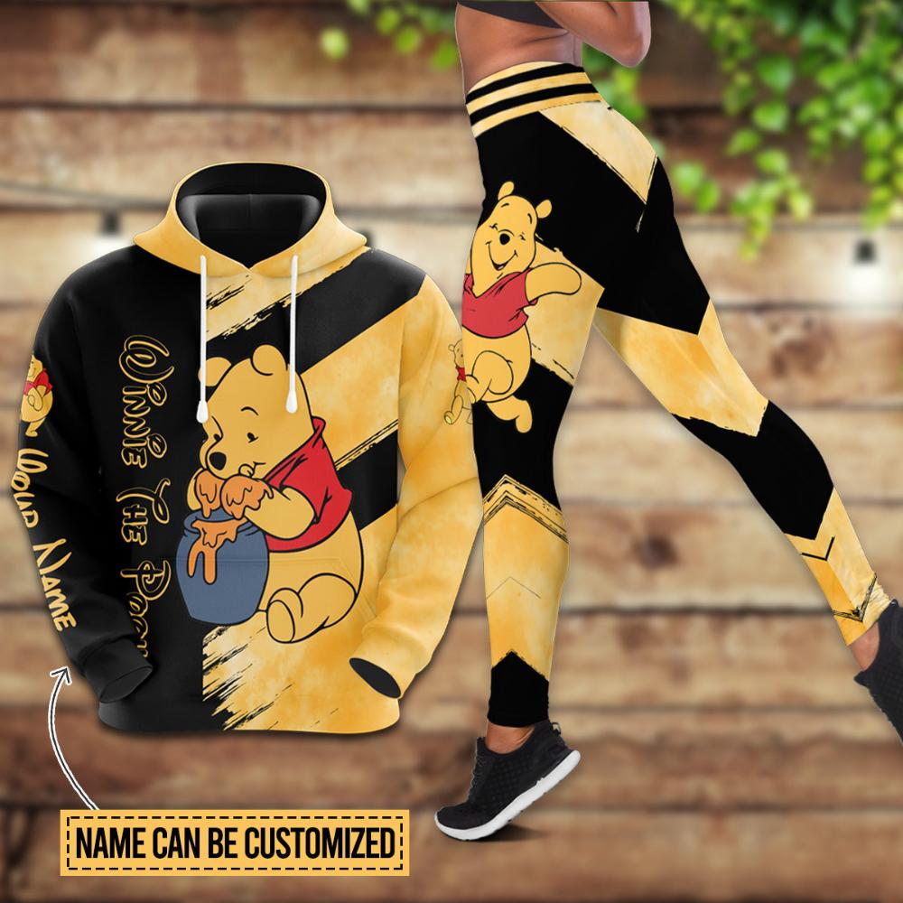 CustomWinnieThePoohThemedHoodieAndLeggingsSet 5