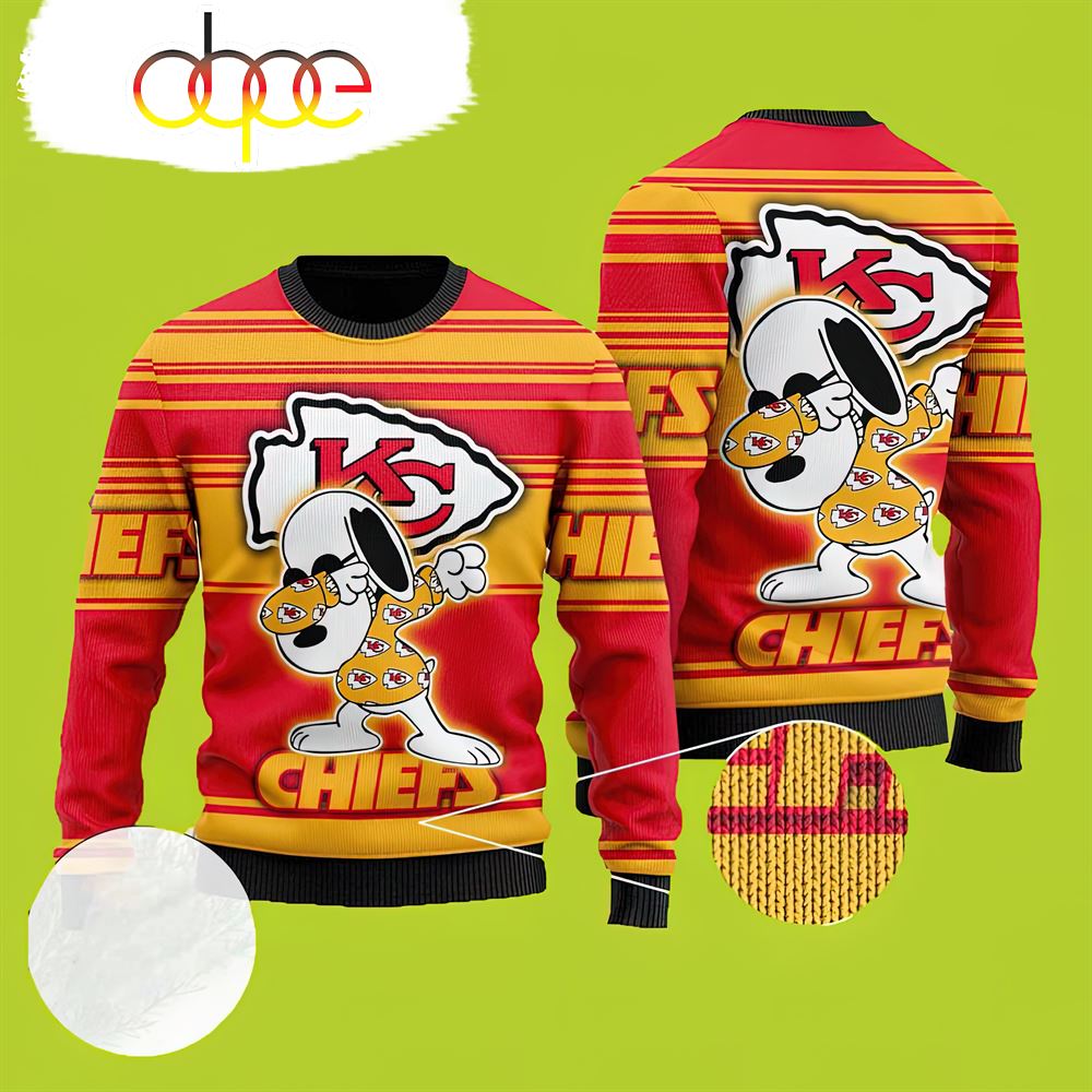 Dabbing Snoopy Christmas Kansas City Chiefs Sweater